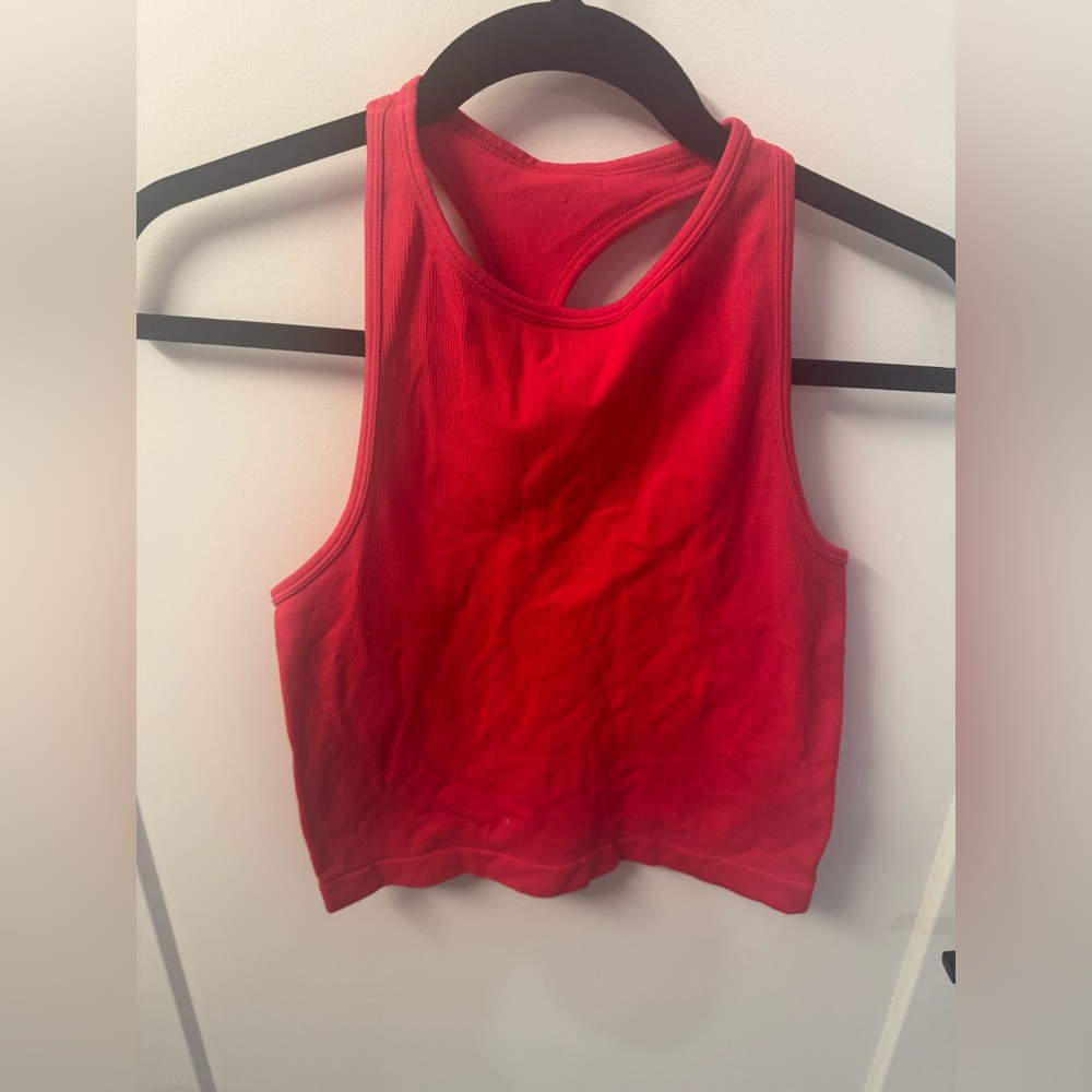 Vibrant Red Women's Crop Top